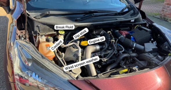 Manual drive safe - with labels